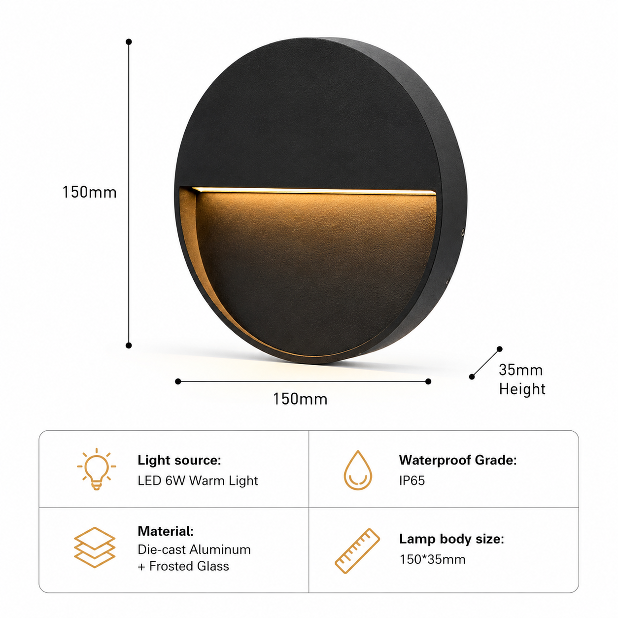 IP65 Waterproof Outdoor LED Wall Light & Step Light