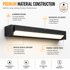 360° Rotatable LED Wall Light | Modern Adjustable Minimalist Lamp