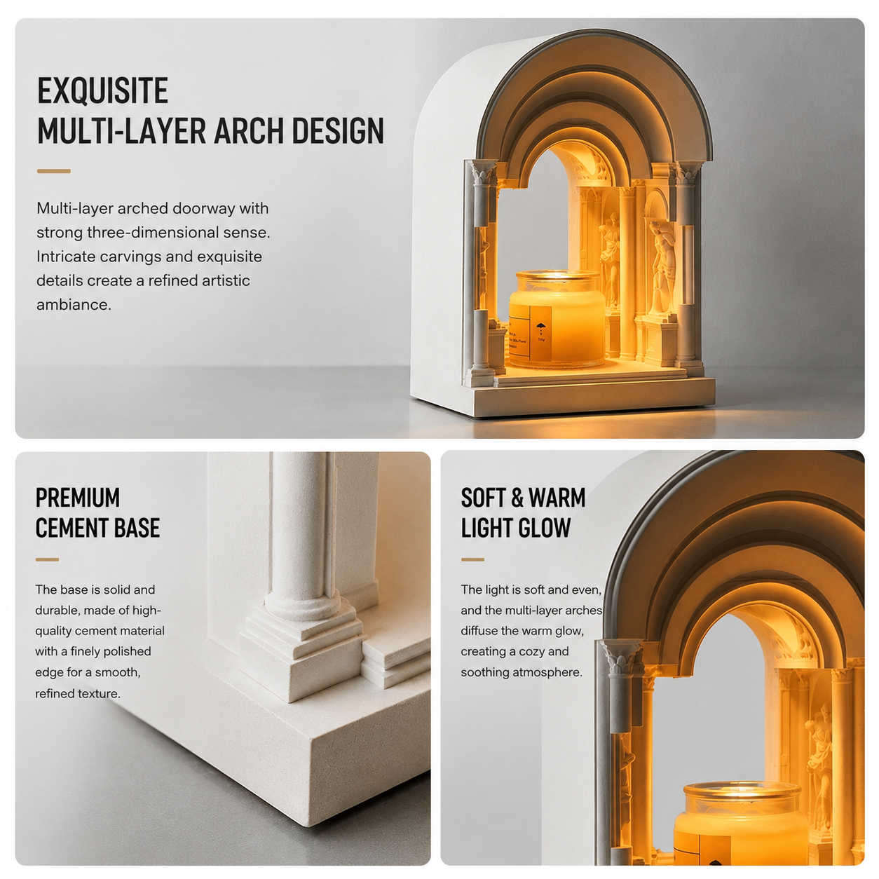 Cozy Candle Warmer Lamp for Bedroom & Home Fragrance
