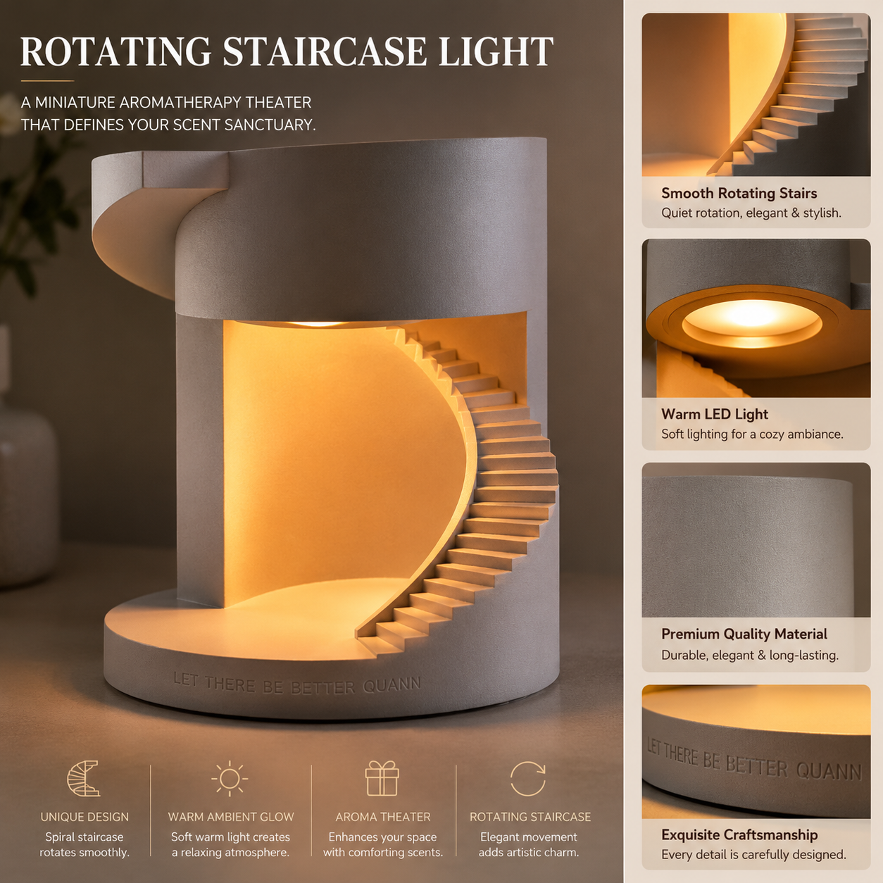 Wax Melt Lamp – LED Candle Warmer for Home Fragrance & Decor