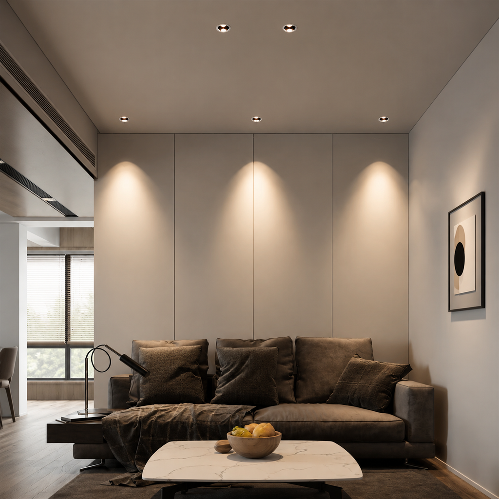 Anti-Glare LED Recessed Downlight CRI95 COB Spotlight