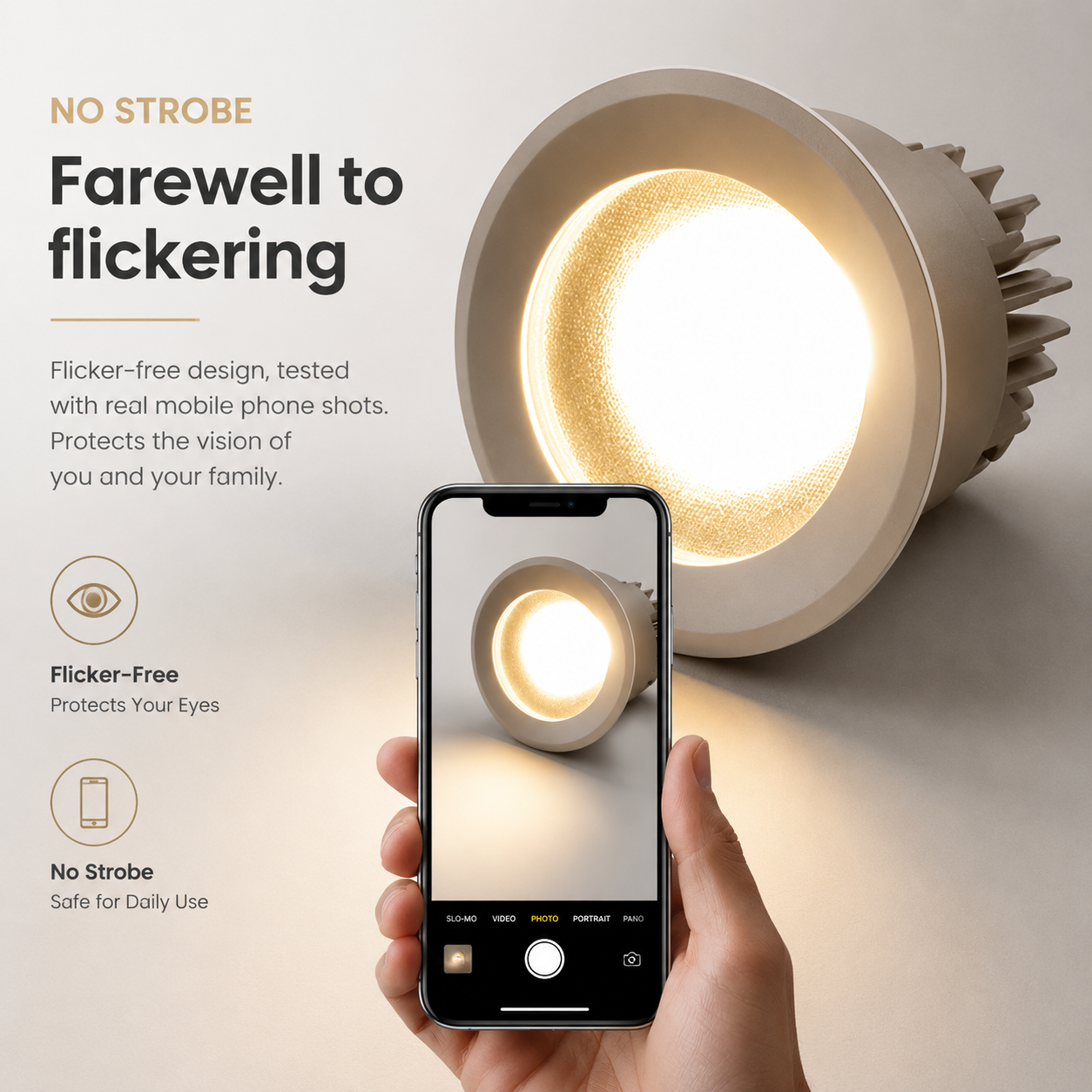 IP65 Waterproof Anti-Fog Downlight 10W/15W for Commercial Hotel
