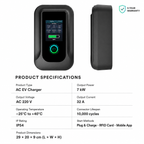 7kW Home EV Charger with 5m Cable – Type 1 or Type 2