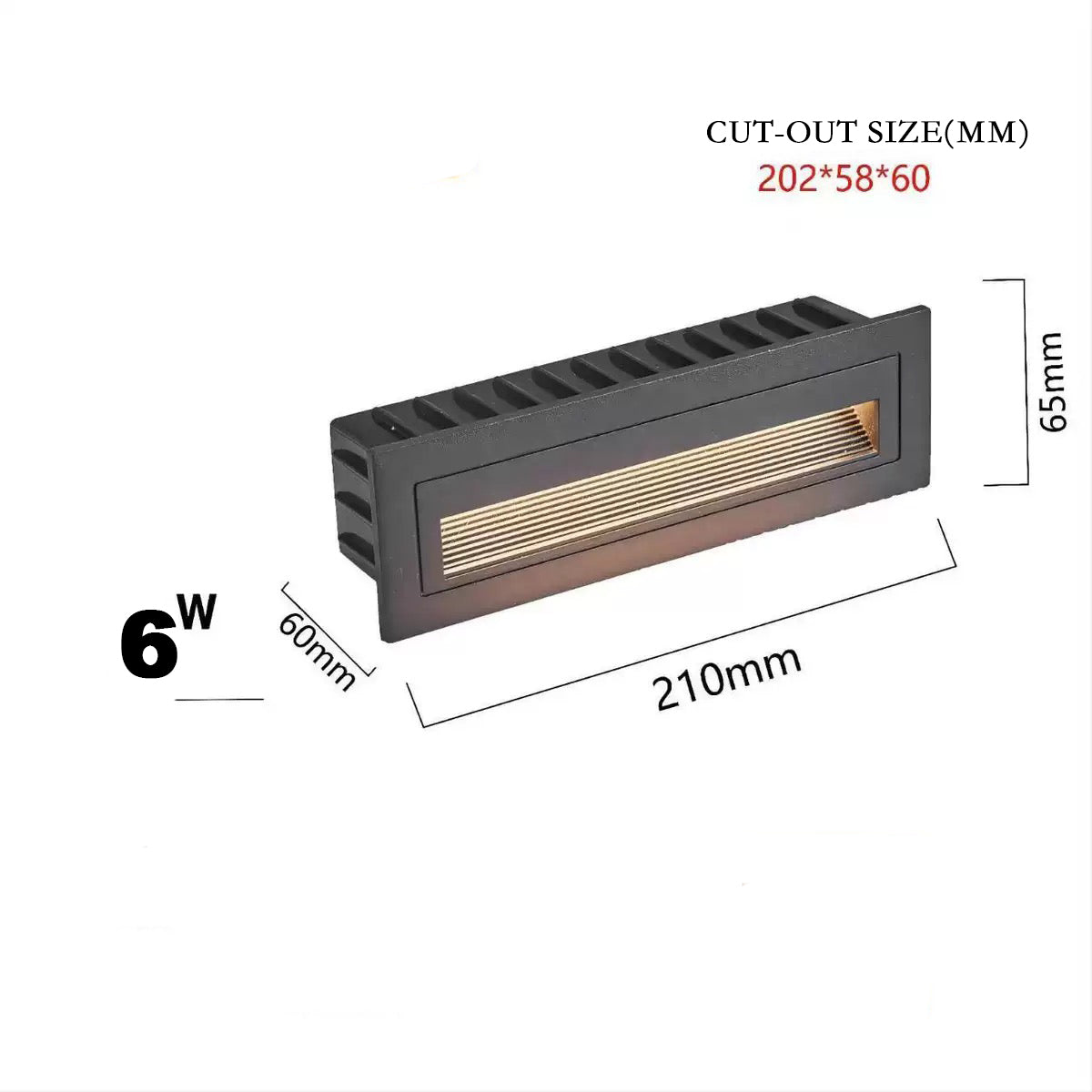 IP65 Waterproof Outdoor LED Step Light | Aluminum Recessed Wall Lamp